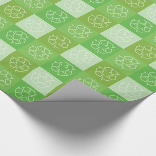 Recyceln des Musterverpackungspapiers Geschenkpapier (Ecke)