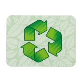 Recyceln des Symbols Magnet (Horizontal)