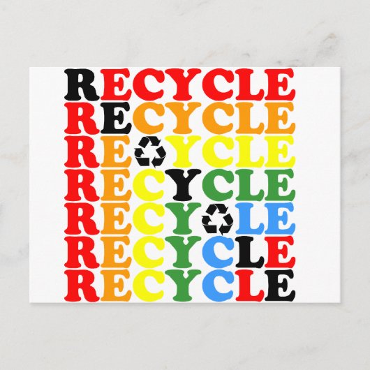 Recyceln Postkarte (Vorderseite)