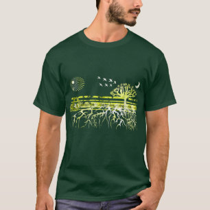 Recyceln - Reine weiße Wurzeln  T-Shirt