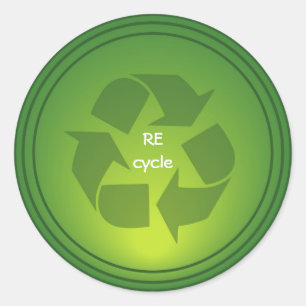 Recyceln Sie Aufkleber