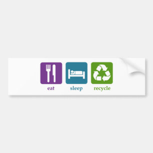 Recyceln Sie Autoaufkleber