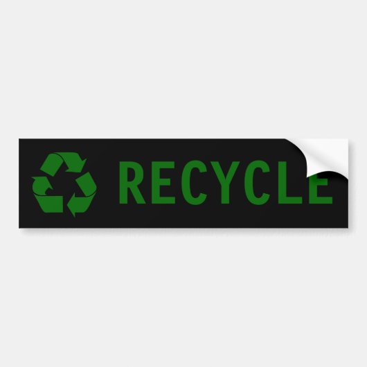 recyceln Sie Autoaufkleber (Vorne)