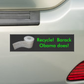 Recyceln Sie!  Barack Obama tut! Autoaufkleber (Auf Auto)