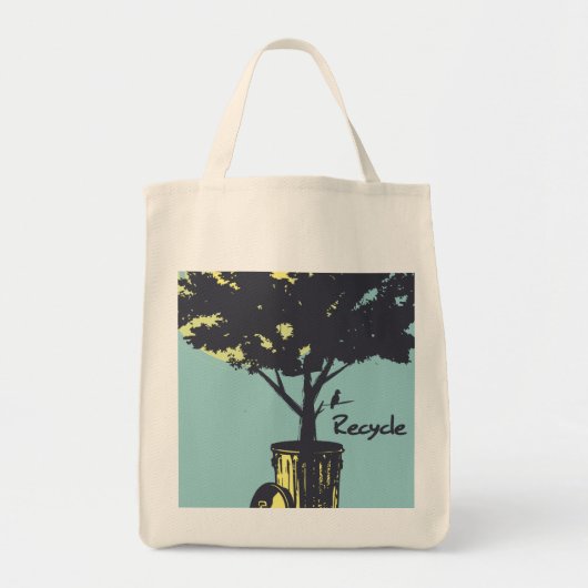 Recyceln Sie Baum-Bio Taschentasche Tragetasche (Vorne)