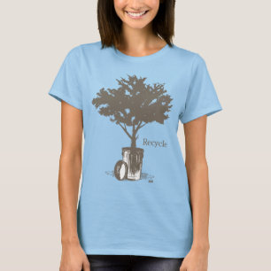Recyceln Sie Baum T-Shirt