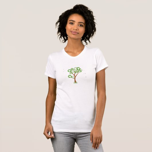 Recyceln Sie Baum T-Shirt (Vorne ganz)