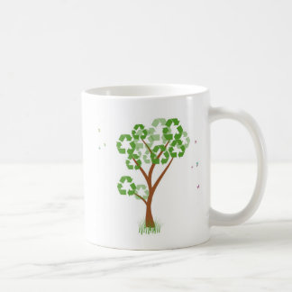 Recyceln Sie Baum-Tasse Kaffeetasse