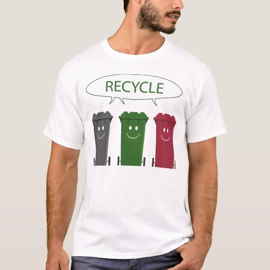 Recyceln Sie Behälter T-Shirt (Vorderseite)
