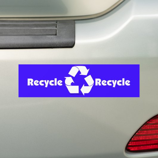 Recyceln Sie Behälteraufkleber mit recyceln Symbol Autoaufkleber (Auf Auto)