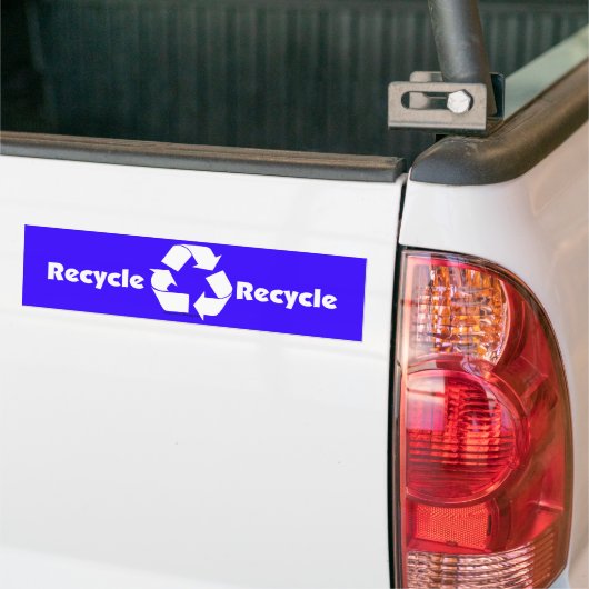 Recyceln Sie Behälteraufkleber mit recyceln Symbol Autoaufkleber (Auf Lkw)
