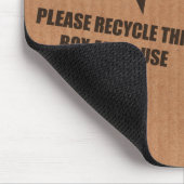 "recyceln Sie bitte Kasten" Pappmäusematte Mousepad (Ecke)