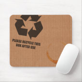 "recyceln Sie bitte Kasten" Pappmäusematte Mousepad (Mit Mouse)