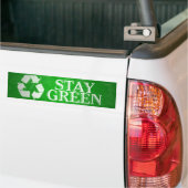 Recyceln Sie, bleibe Sie grünen Autoaufkleber (Auf Lkw)