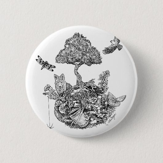 Recyceln Sie Button (Vorderseite)