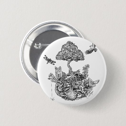 Recyceln Sie Button (Vorne & Hinten)