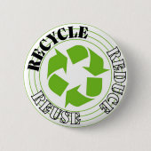 Recyceln Sie Button (Vorderseite)