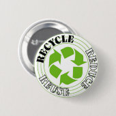 Recyceln Sie Button (Vorne & Hinten)