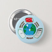 Recyceln Sie Button (Vorne & Hinten)