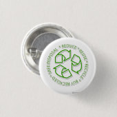 recyceln Sie Button (Vorne & Hinten)