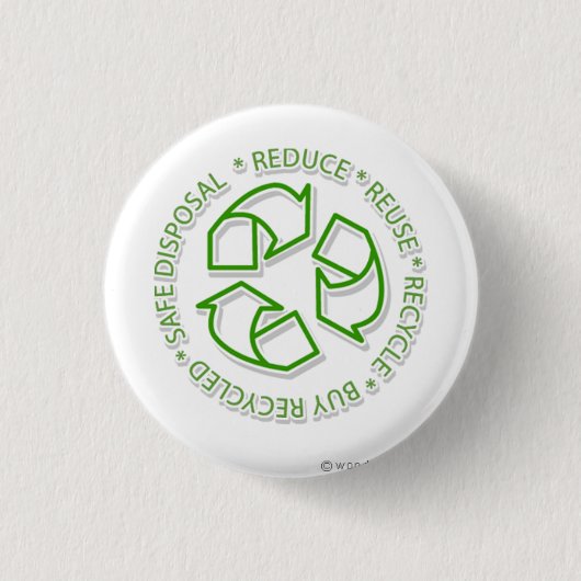 recyceln Sie Button (Vorderseite)