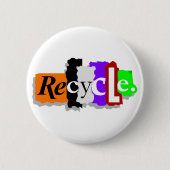 Recyceln Sie Button (Vorderseite)