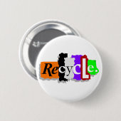 Recyceln Sie Button (Vorne & Hinten)