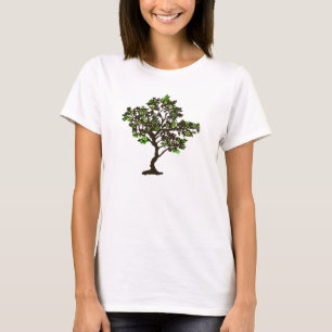 Recyceln Sie den T - Shirt der Symbol-Baum-Frauen