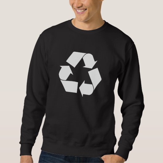 Recyceln Sie dunkles Sweatshirt (Vorderseite)