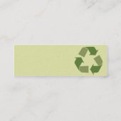 Recyceln Sie - dünnes Mini Visitenkarte (Rückseite)