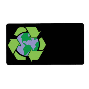 Recyceln Sie Erdaufkleber