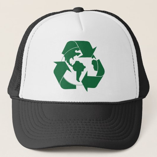 Recyceln Sie Erde Truckerkappe (Vorderseite)