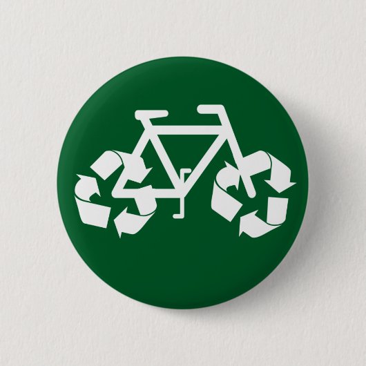 Recyceln Sie Fahrrad-Knopf Button (Vorderseite)