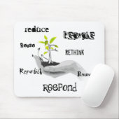 Recyceln Sie freundliche Mausunterlage Mousepad (Mit Mouse)