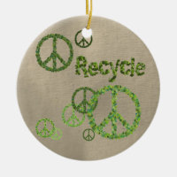 Recyceln Sie Friedenszeichen-Verzierung
