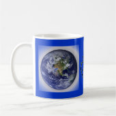 Recyceln Sie für die Erdschale Kaffeetasse (Links)