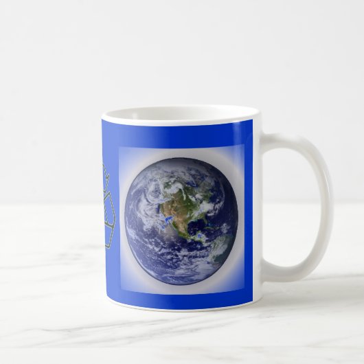 Recyceln Sie für die Erdschale Kaffeetasse (Rechts)