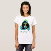 Recyceln Sie für Mutter-Erde T-Shirt (Vorne ganz)