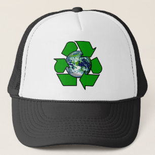 Recyceln Sie für Planeten-Erde Truckerkappe