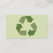 Recyceln Sie - Geschäft Visitenkarte (Rückseite)