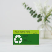Recyceln Sie Geschäftskarte mit Ihren Visitenkarte (Stehend Vorderseite)