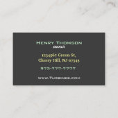 Recyceln Sie Geschäftskarten Visitenkarte (Rückseite)