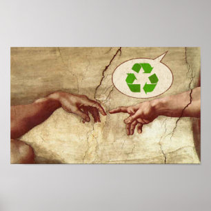 Recyceln Sie! - Gott Poster