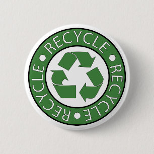 Recyceln Sie Grün Button