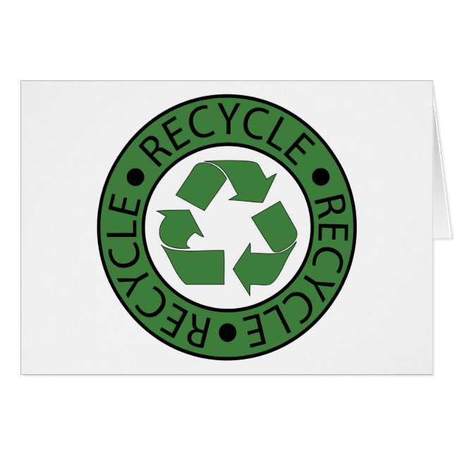 Recyceln Sie grüne Buchstaben des Logo-BK (Vorderseite (Horizontal))