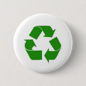 recyceln Sie grünen Knopf Button (Vorderseite)