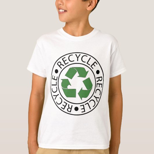 Recyceln Sie grünes Ceter Logo T-Shirt (Vorderseite)