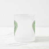 Recyceln Sie Herz Mattglastasse (Mittel)