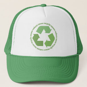 Recyceln Sie Hut Truckerkappe