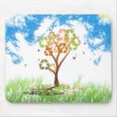 Recyceln Sie Jahreszeit Mousepad (Vorne)